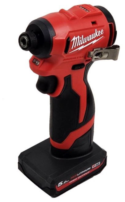 밀워키 충전 임팩드라이버 M12 BLIDRC-5252C (12V) 5.0Ah 배터리 2.5Ah 배터리, 1개