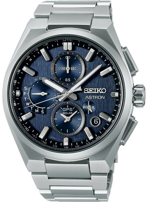 세이코 아스트론 ASTRON SBXC161 NEXTER 넥스터 솔라 GPS 위성 전파 수정 듀얼 타임 크로노그래프 맨즈 메탈 밴드 170294