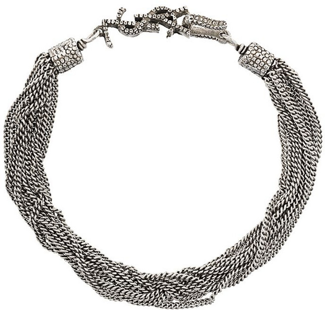 생로랑 체인 로고 브레이슬릿