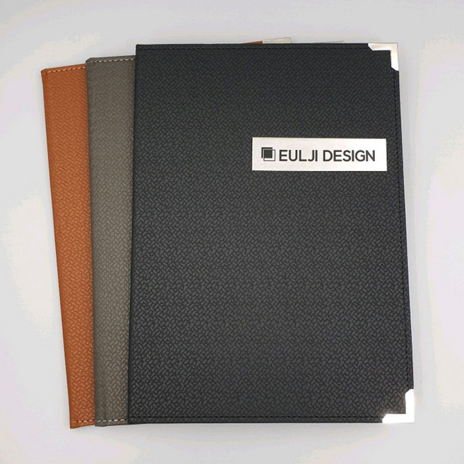 [을지메뉴] 2단 모던 블랙 A4 고급 메뉴판 속지 구성 메뉴판속지 레스토랑메뉴판 심플한 가격표 안내판, 1개