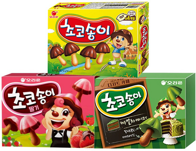오리온 초코송이 초코+딸기 144g+제주말차케이크맛 216g (총 3개), 144g