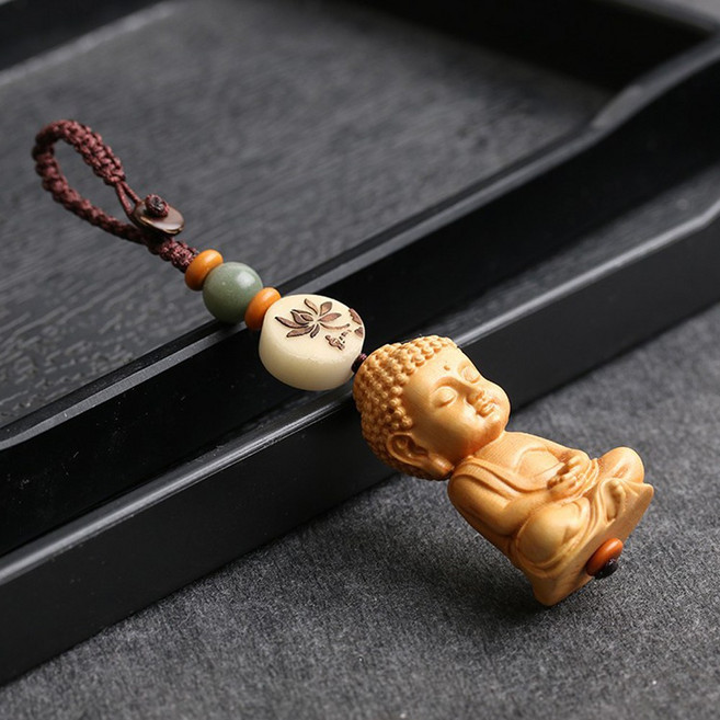 달빛코드 불교용품 키링 부처님 열쇠고리 불교 재물 행운 소원성취, 1개, 미니부처