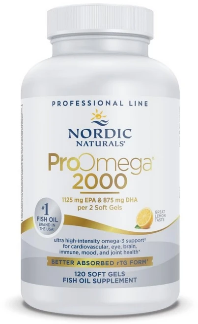 [해외직구] 노르딕네추럴스 얼티밋 ProOmega 2000 고흡수 알티지 오메가 2150mg 레몬맛 소프트젤 120정, 1개 - 쿠팡