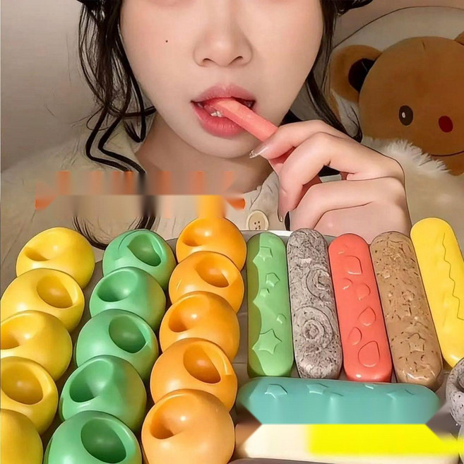 이색 디저트 소프트 캔디 딱딱한 과일맛 츄잉 젤리