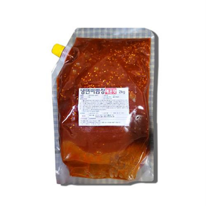 명인식품 냉면 비빔장 매운맛 2kg, 아이스박스, 1개