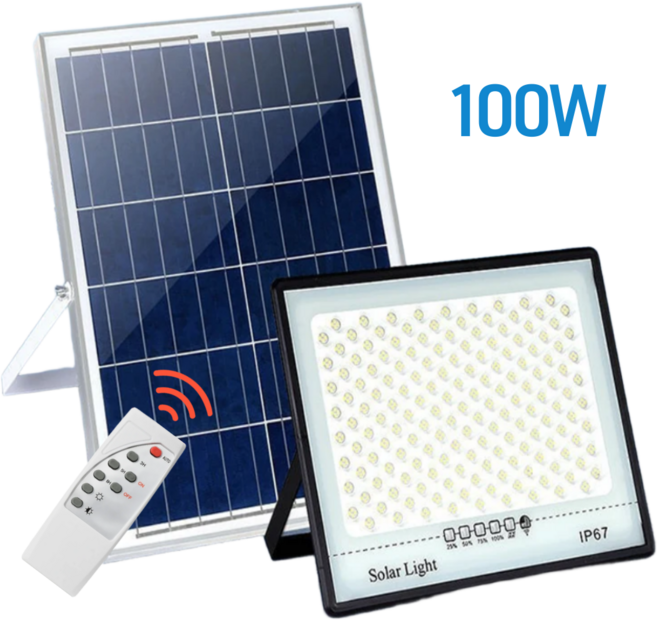 솔라큐 태양광 가로등 투광등 태양열 투광기 벽등 전등 조명 100W/200W/300W/500W SLQ-15F, 1.투광등100W(15F-100)