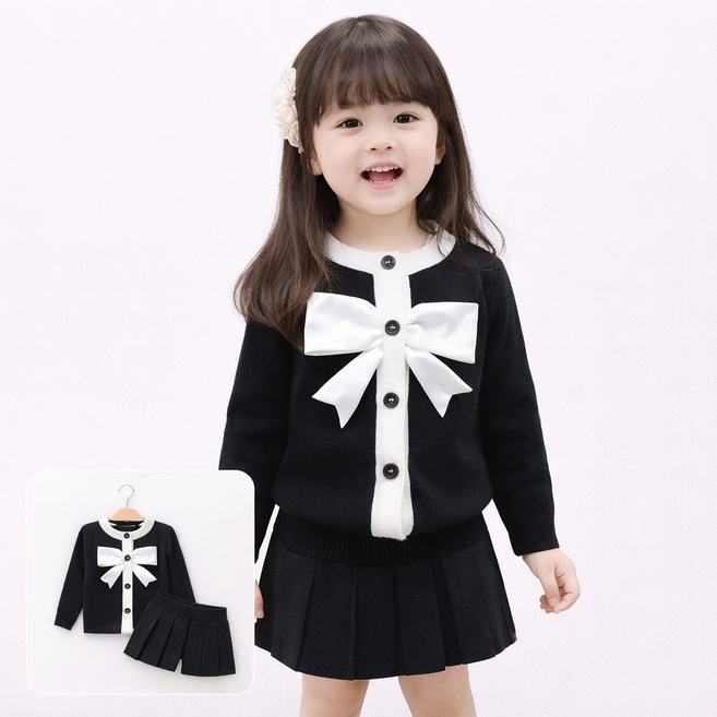 여아원피스 아동 리본 유아 드레스 공주 자매룩 가을 겨울