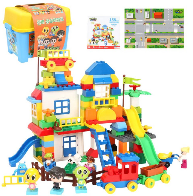 신비아파트 상상아파트 블록 세트 피규어 유아 어린이날선물 장난감 생일선물, 1개