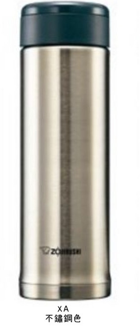 ZOJIRUSHI 象印 SLIT輕巧不鏽鋼真空保溫保冷瓶 千百蝶花紋, 不鏽鋼色(XA),SM-AGE35(360ml), 1個, 360ml