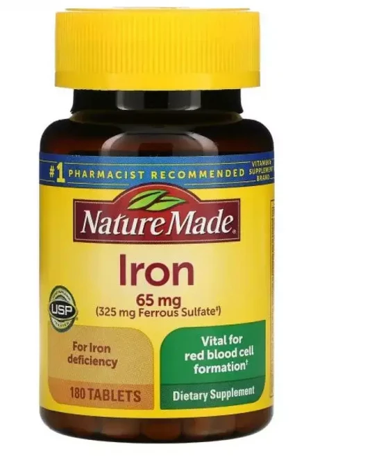 네이쳐메이드 철분 아이언 Iron 65mg 180정 - 쿠팡