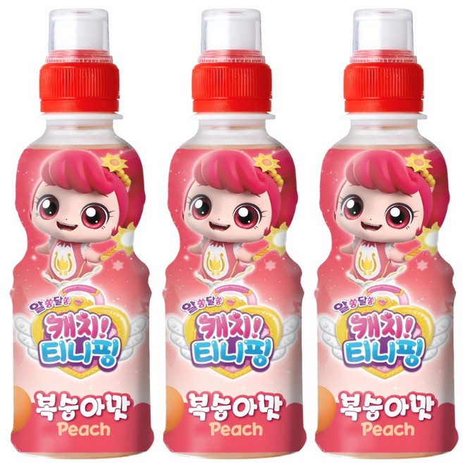 웅진 캐치 티니핑 복숭아맛 200ml, 12개