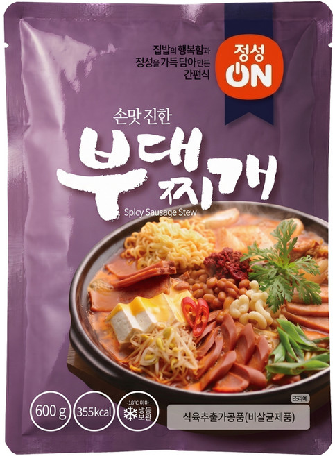 초원식품 정성온 부대찌개 냉동, 1개, 600g