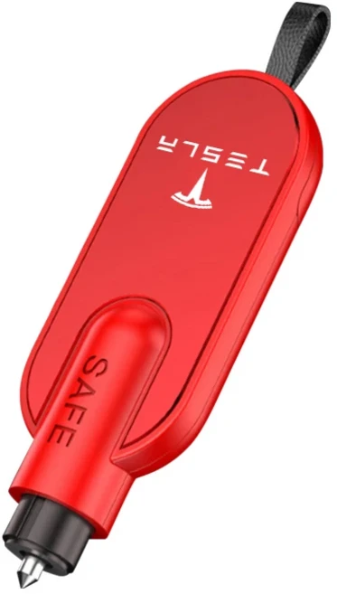 자동차 창 차단기 해머 안전 벨트 커터 Tesla Model 3 Highland 2023 S X Y 용 비상 탈출 도구, 01 Red