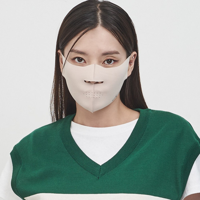 썬마스킨 프리미엄 UV 자외선 차단 쿨 스포츠 마스크 하프스타일, 스킨, 1개