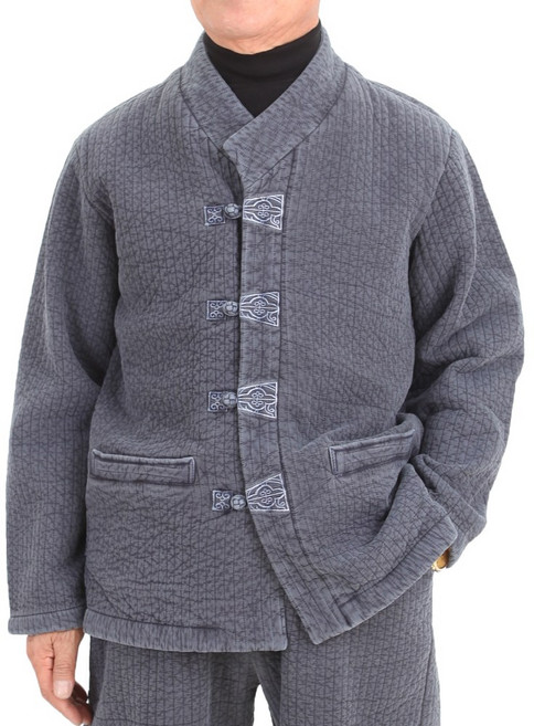 만덕몰 겨울 남성 후염 담누비 구름자수2ps 개량 생활한복 절복 법복