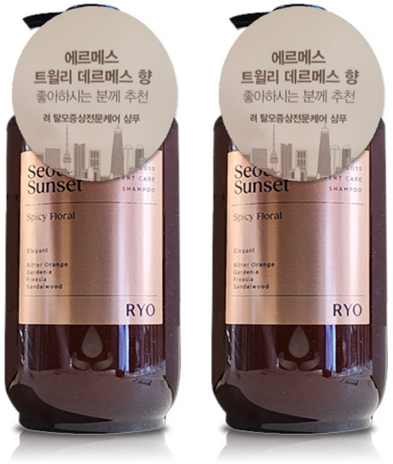 려 자양윤모 탈모 전문 케어 샴푸 서울석양, 585ml, 2개