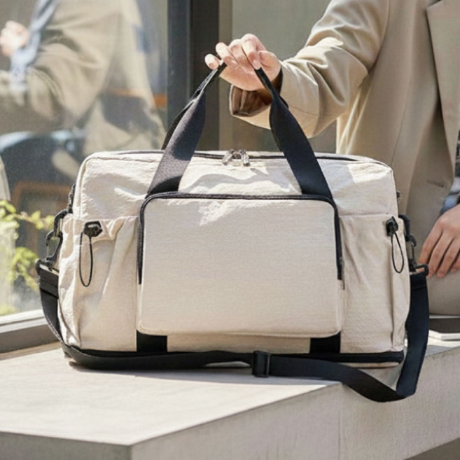 템픽 여행용 캐리어 결합 확장형 보스턴백