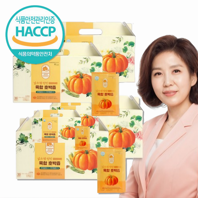 국산 육합 호박즙 김소형원방, 120개, 80ml