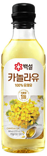 백설 카놀라유, 500ml, 6개