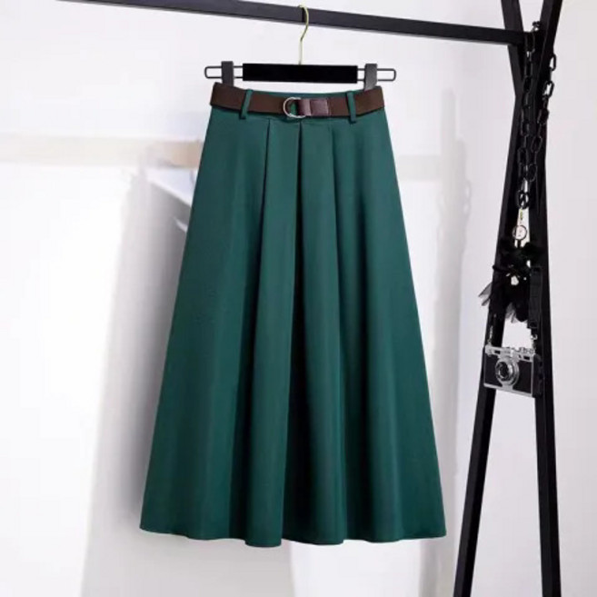 미녹지구NEW 여성 치마바지 치마바지 여성 치마 빅사이즈 치마 여성 랩스커트 A라인 스커트 여성오피스룩 패션 세미와이드 컴포트 원단 5XL