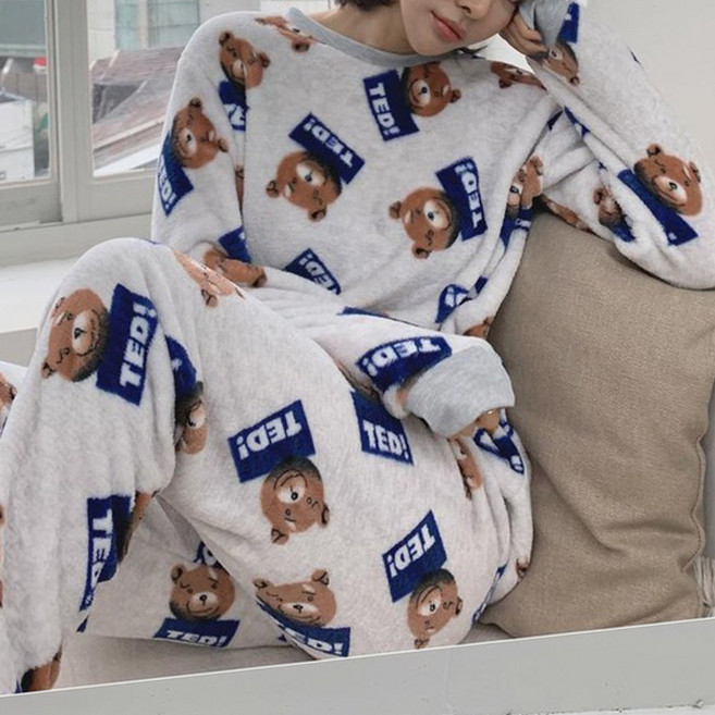 떳다그녀 포그니 곰돌이 수면 파자마 세트