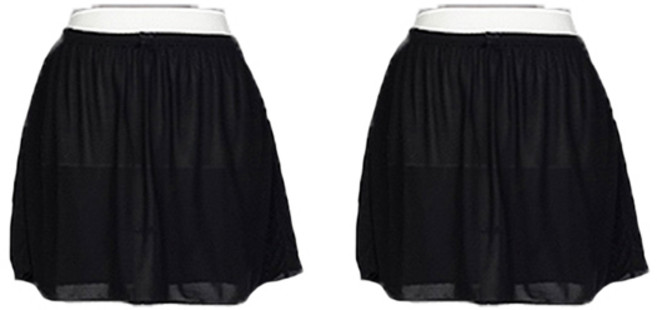 1+1 국산 여성용 훌라 인견 속치마 2매