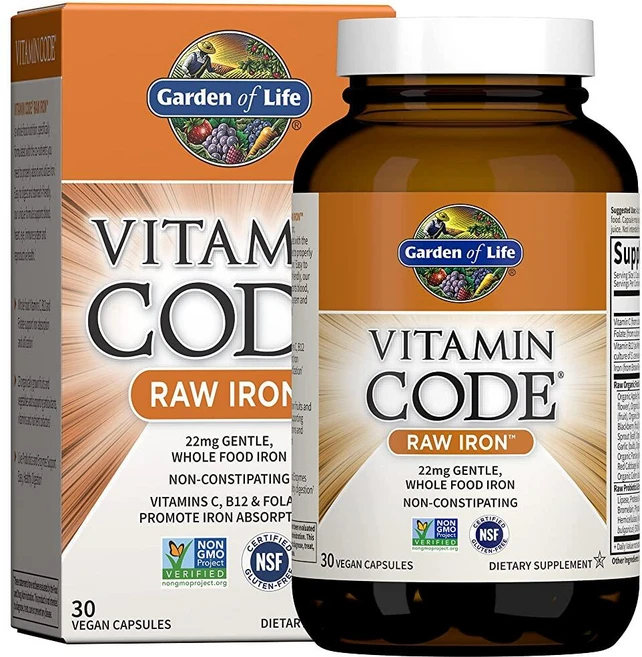 Vitamin Code Raw Iron 30ct Capsules, 1개, 30정 - 쿠팡