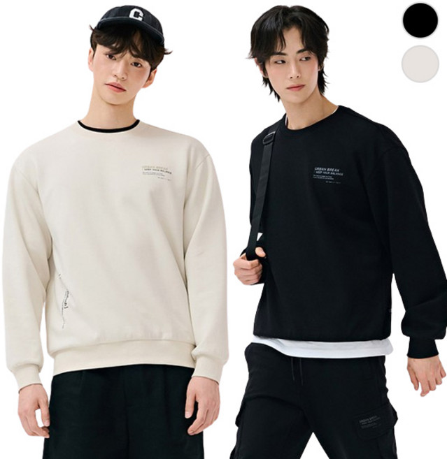 [체이스컬트] (본사직영)이지 LETTERING 그래픽 맨투맨 T-SHIRT2Color