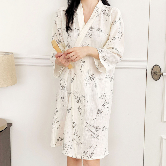 오르미 고급 거즈가운 순면100%