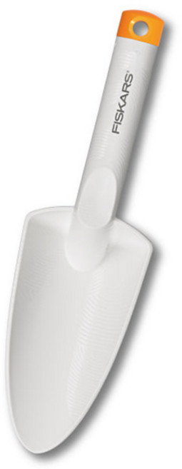 피스카스 모종삽 1027032 White 이식삽 포크 괭이 가벼운 신소재 원예공구 꽃삽 원예삽 FISKARS 툴보이, 1개