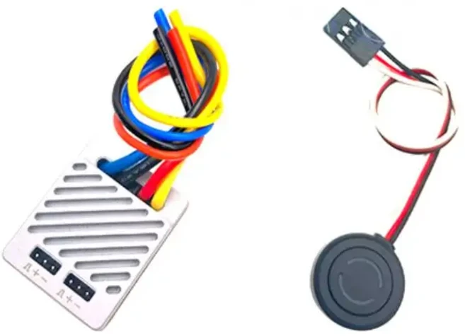 ISDT ESC70 WP 1080 70A 방수 2~3S 조절식 전화 제어 540/550 브러시드 모터 (1/8 1/10 자동차용), 04 EC90A No Plug