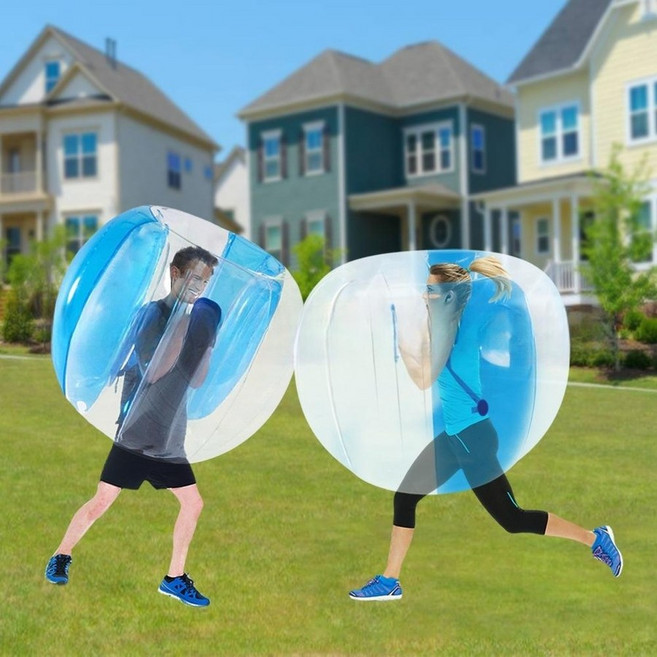 선호그룹 버블슈트 대여 워킹볼 범퍼볼 에어범퍼 에어바운스 에어볼 명랑 명량 운동회 탱탱볼 데굴이 풍선범퍼, 120cm 파랑, 1개