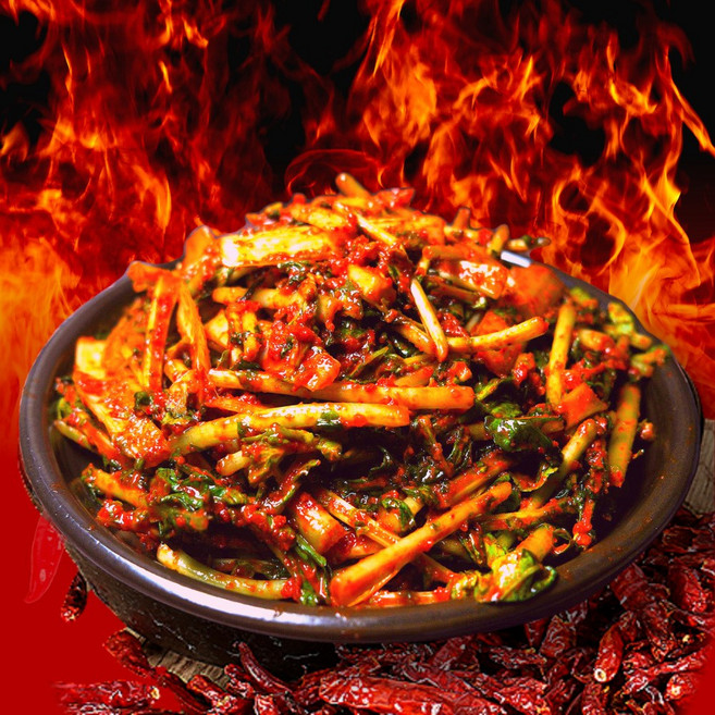 핵폭탄김치 매운 실비 얼갈이 열무김치 오리지널 매운맛, 1개, 2kg