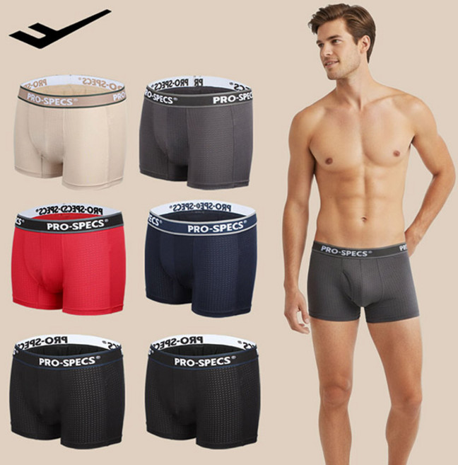 프로스펙스 남성 스포츠 드로즈 6종 세트 쿨 메쉬 사각 팬티