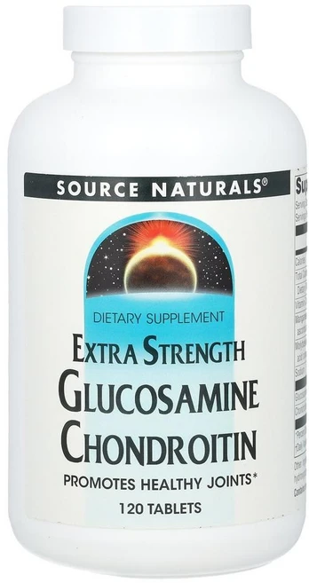 소스 내추럴 글루코사민 앤 콘드로이친 Source Naturals Glucosamine and Chondroitin 120정, 1개 - 쿠팡