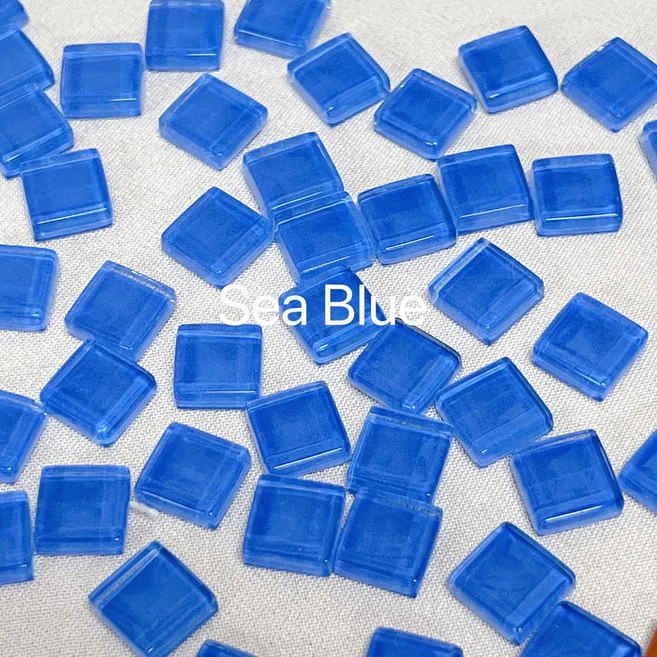 크리에이티브 개 미니 혼합 크리스탈 공예 조각 유리 모자이크 어린이 수제 재료 저녁 식사 타일 50 DIY 색상 타일