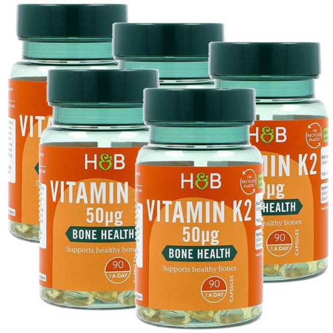홀랜드앤바렛 비타민 K2 75ug 소프트젤 Holland & Barrett Vitamin K2, 5개, 90정