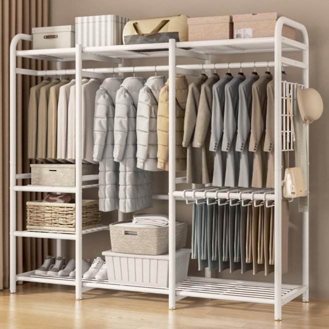 라보토리 철제 스텐드 시스템 드레스룸 행거, 화이트