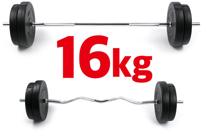 바투스포츠 16kg 역기 세트, 소봉, 1개