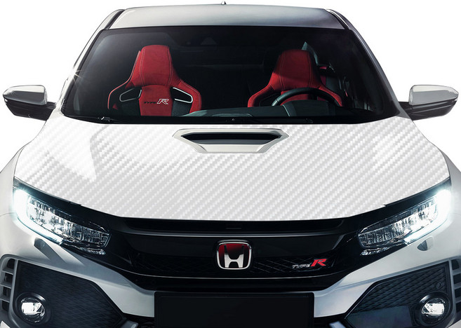 엑스핏 카본 패브릭 시트지 670mm x 1500mm, 사선화이트, 1개