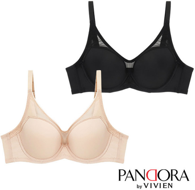 판도라by비비안 사이드업 올사이즈 빅컵 풀컵망사몰드브라2종