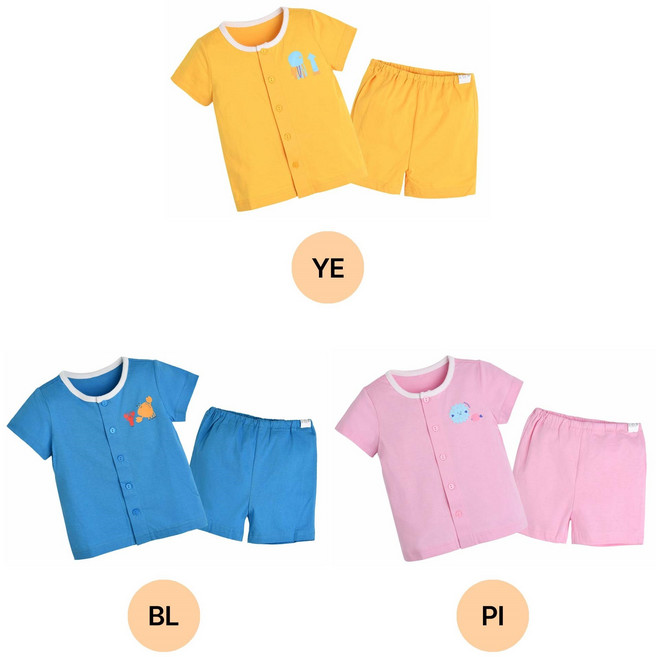 모이몰른 25년여름 C마린싱글반팔상하M252NNN19P 이월내의 세일~쨍한 컬러감이 돋보이는 실내 실외 모두 가능한