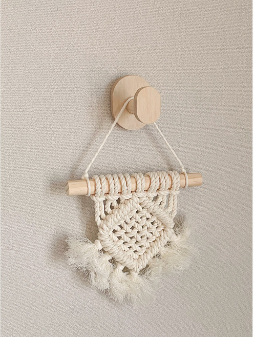 [베이비굿] 우드행거 벽걸이 우드 꼭꼬핀 후크 마스크걸이, 1개