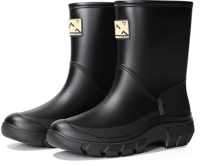 여성 미들 레인부츠 방수 장화 미끄럼방지 가벼운 데일리 패션 장화 장마철 필수템 -198