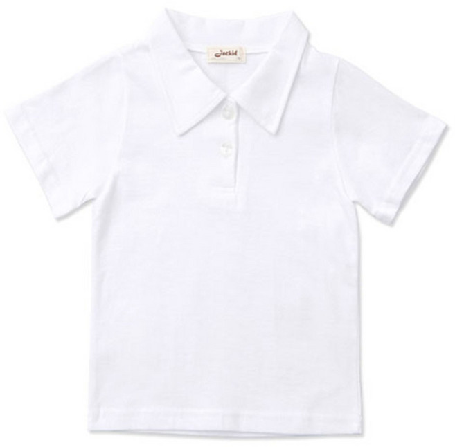 잭키드 키즈용 통기성 면트루디 반팔 남방