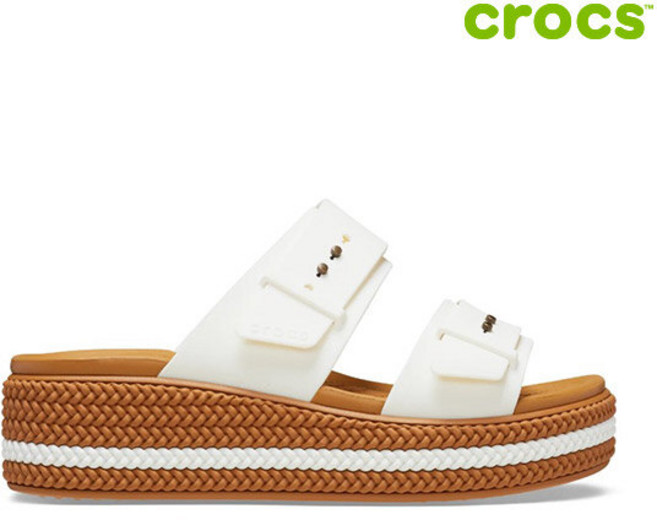 크록스 브루클린 우븐 버클 여성샌들 209978-0WV_CA