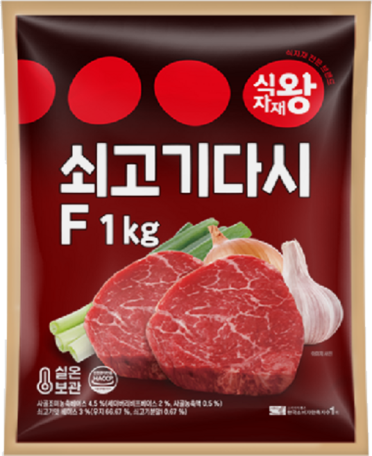 식자재왕 실속 쇠고기다시 조미료, 3개, 1kg