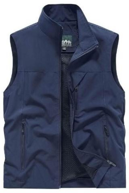 工裝馬甲 大尺碼多口袋男坎肩 寬鬆工作背心 春秋夏季戶外登山釣魚薄款外套 輕薄透氣耐磨休閒攝影露營運動防潑水