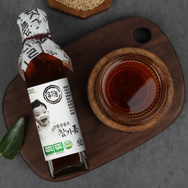 하늘뜰 유기농 전통식품 참기름(180ml), 02.들기름 180ml, 180ml, 1개