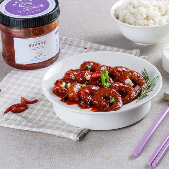 입맛 없을 때 먹기 편한 양념새우장, 1개, 650g